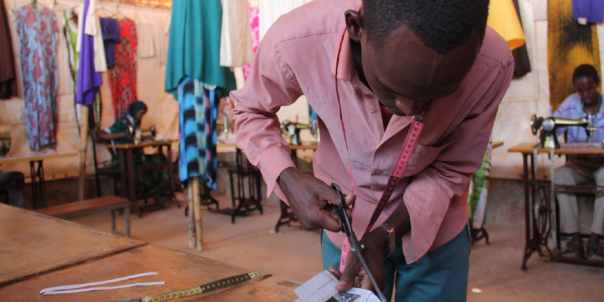 Somali refugee tailoring
