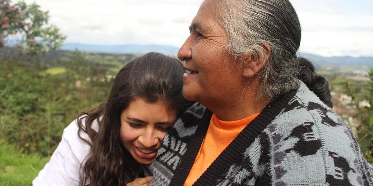 Cruz, member of the women association “Nuevo Futuro” that carries out local advocacy action to defend the rights of women displaced from armed conflicts.