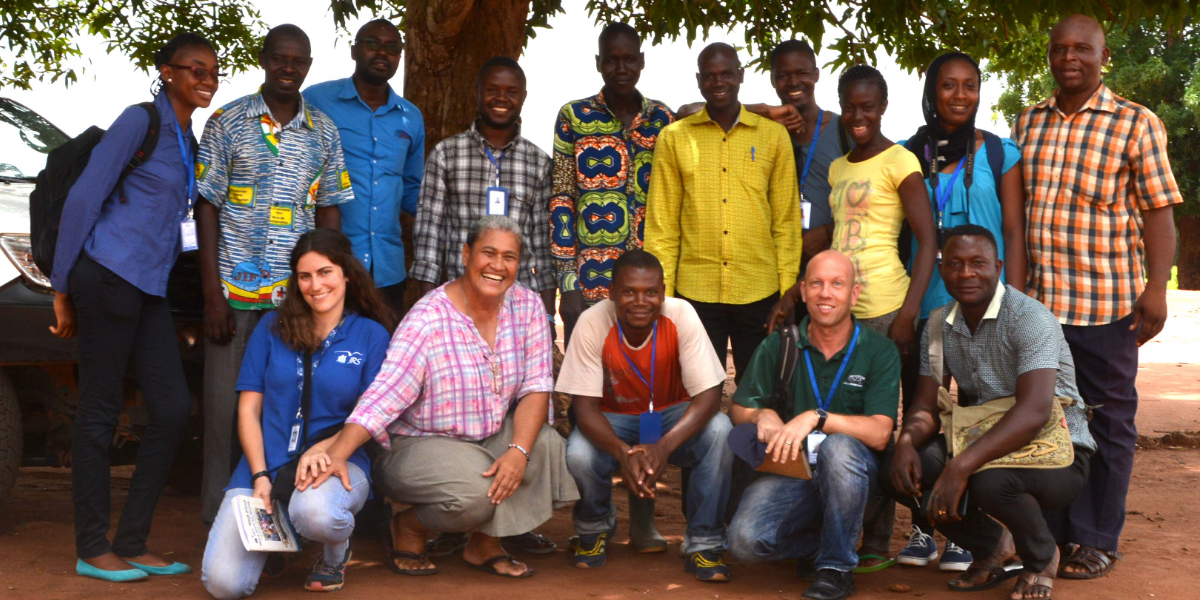 Andrea with the JRS Cameroon team