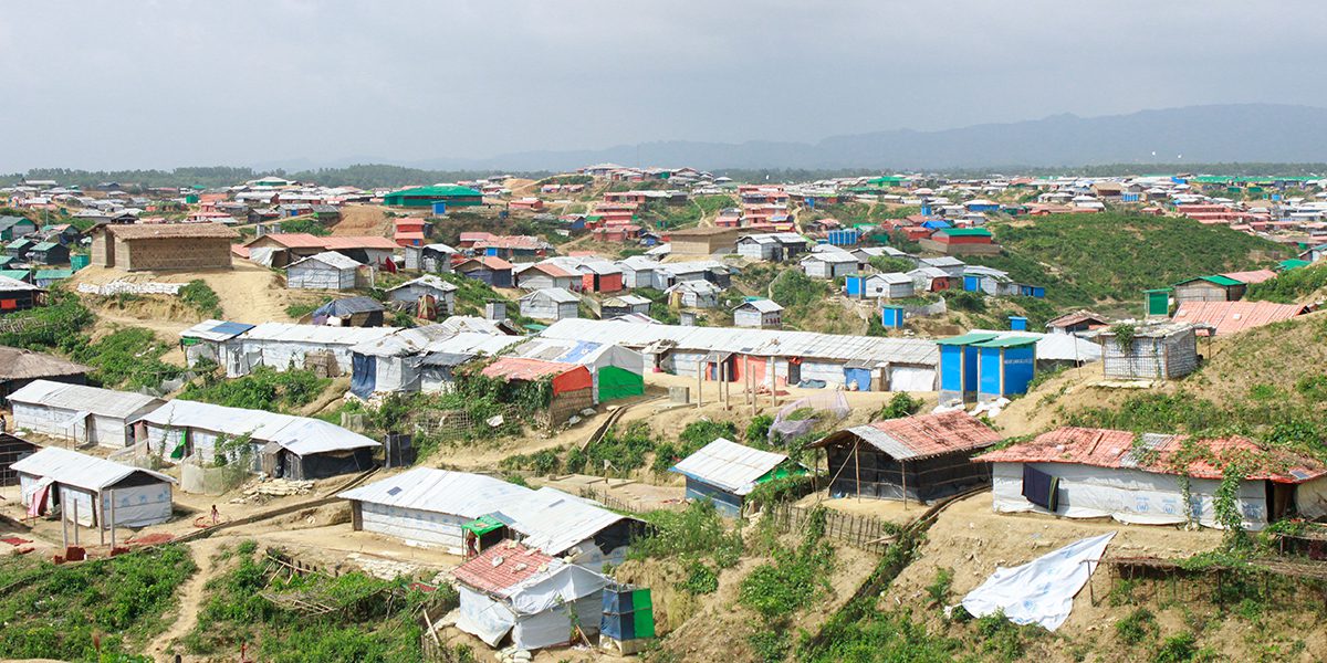 Vue générale du camp Kutupalong à Cox’s Bazar.