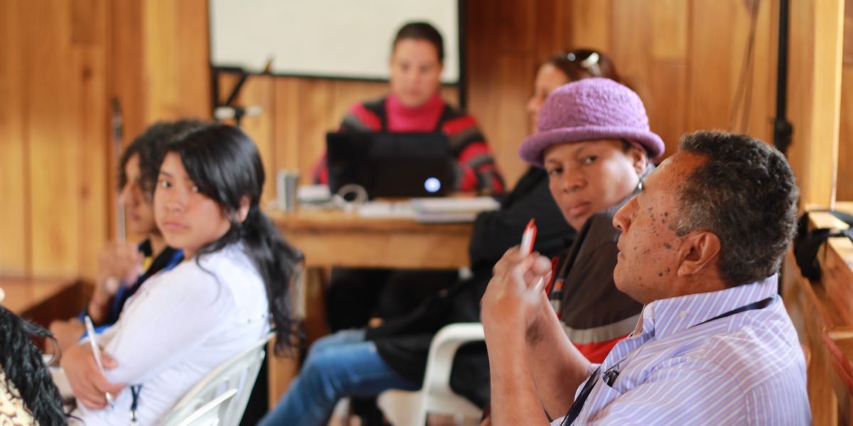 JRS Ecuador organises citizenship classes to make refugees aware of their rights.