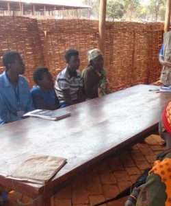 The domestic violence listening group attends a meeting with Sr. Regina, member of the JRS Psychosocial team in Kigoma, Tanzania. (Jesuit Refugee Service)