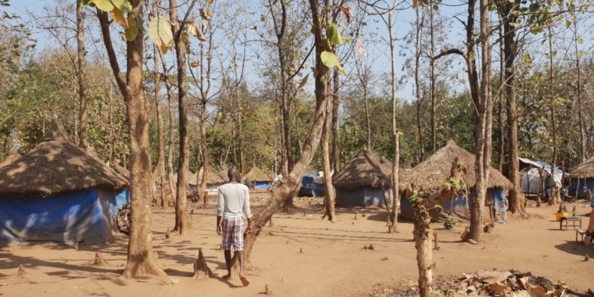 Vue du camp de déplacés de Rimenze près de Yambio, au Soudan du Sud. (Service Jésuite des Réfugiés)