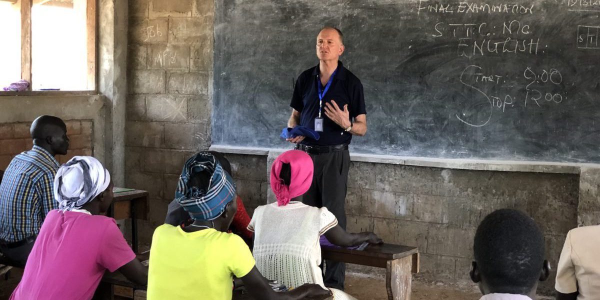 JRS International Director visiting our projects in South Sudan. (Jesuit Refugee Service)