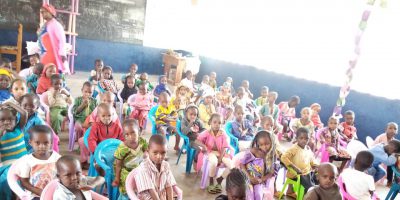 Children at the JRS Community Pre-school Centers in Gado 3, East Cameroon.