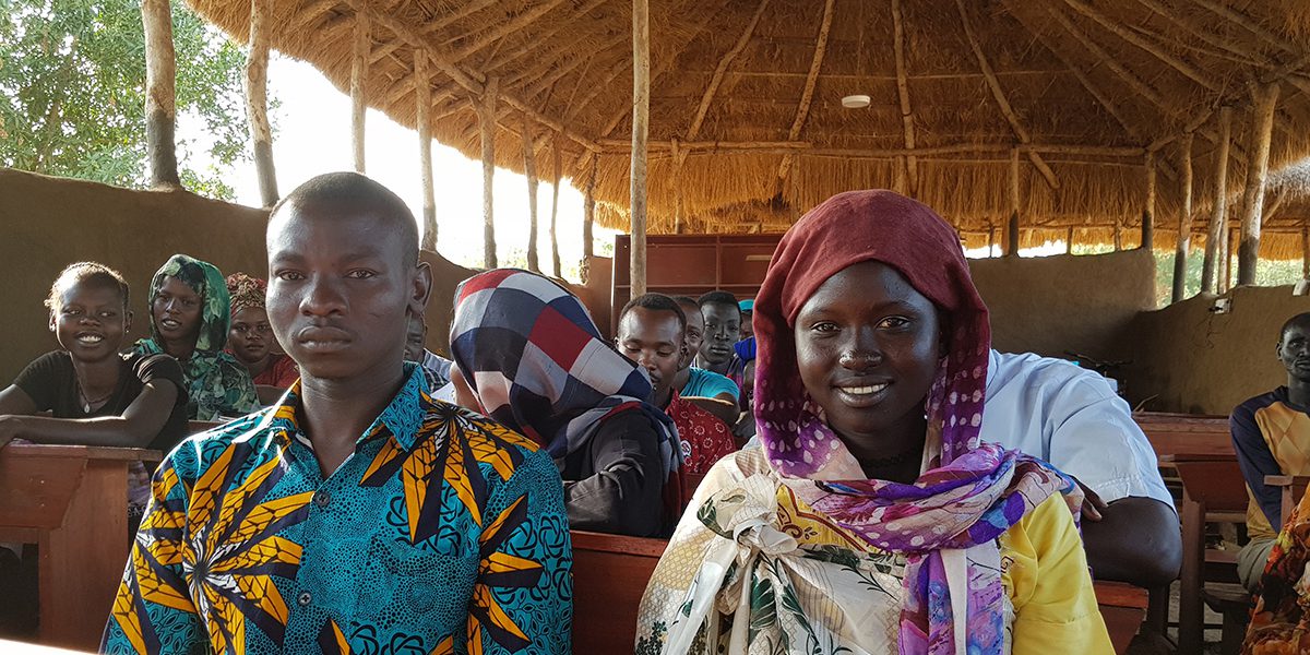 Students at the JRS Education Unit, Maban, South Sudan. (Susan Cahills)