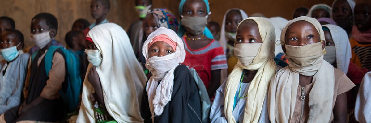 School during COVID-19 in Kounoungou refugee camp, Guereda, Chad.