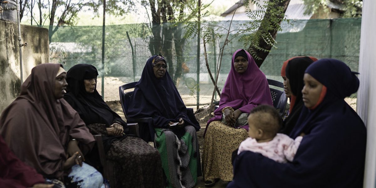 A group of single mothers attending a weekly JRS counseling session. (Photos: Fredrik Lerneryd)
