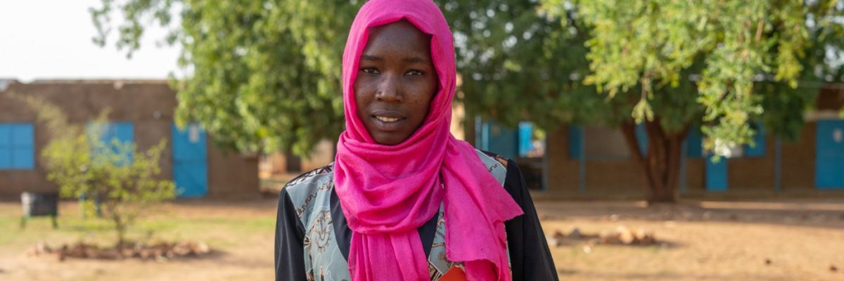 Soumaya is a 20-year-old student at the Lycée (high secondary school) in Djabal refugee camp