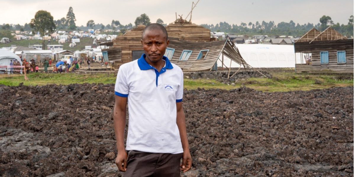 Ernest Katoto Ryanze, Préfet de l’institut Kibati et Secrétaire du Comité des Sinistrés par l’Éruption du Mont Nyiragongo.