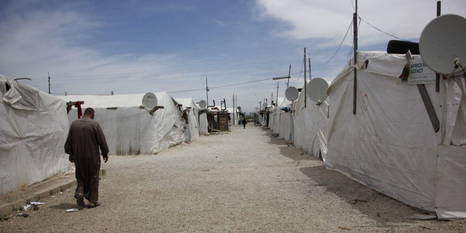 informal tented settlement ( ITS) in Telyani area in Lebanon’s Bekaa vallety.