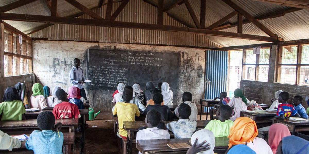 Les réfugiés et les communautés d'accueil fréquentent l'école du JRS à Maban, au Sud-Soudan.
