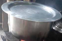 A cooking pot is an essential item for IDPs in Myanmar.