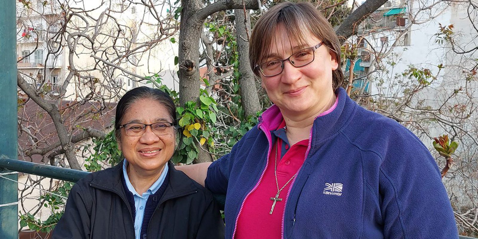 Sr ewa and Sr milagos put their faith into action and began supporting JRS Greece