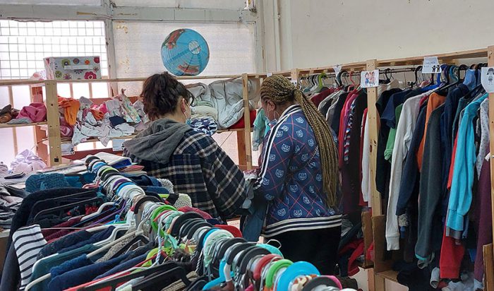 The 'magazi' of JRS Greece, where refugees can shop for free