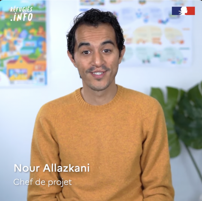 Nour, a refugee from Syria, developed 'Réfugiés.Info' a website and app supporting other refugees with vital information about life in France.