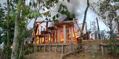 A fire destroyed a Multi-purpose centre for young Rohingya refugees in Cox’s Bazar camp aggravating the already highly vulnerable situation. Remains of the Multi-purpose centre for children and adolescents.