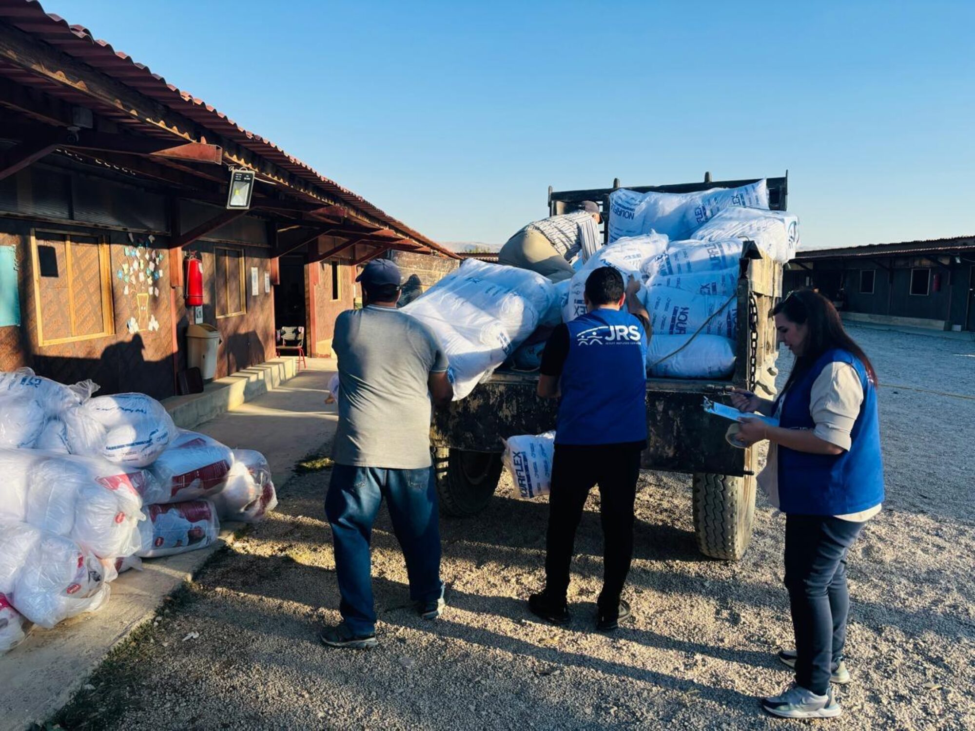 Distribution of necessities in lebanon