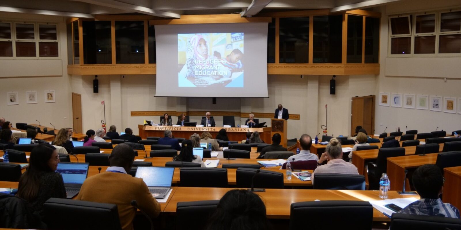 For three days, different actors gathered to explore innovative ways to secure the right to education for refugee and migrants. International Conference on Refugee and Migrant Education at the Pontifical Urbaniana University, Rome (Jesuit Refugee Service).