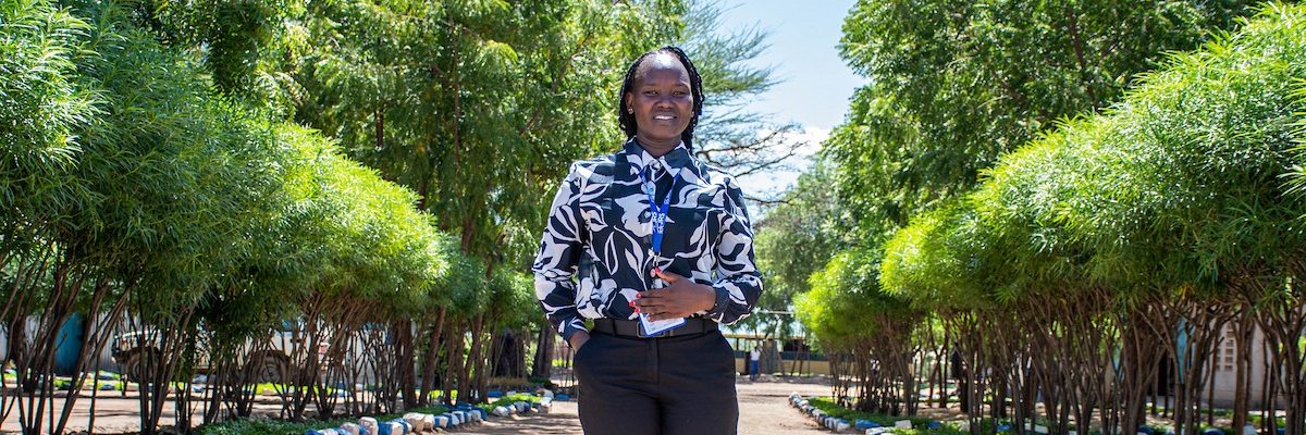 Recho Kibet, teacher of one of the schools run by JRS in Kakuma refugee camp (Jesuit Refugee Service).