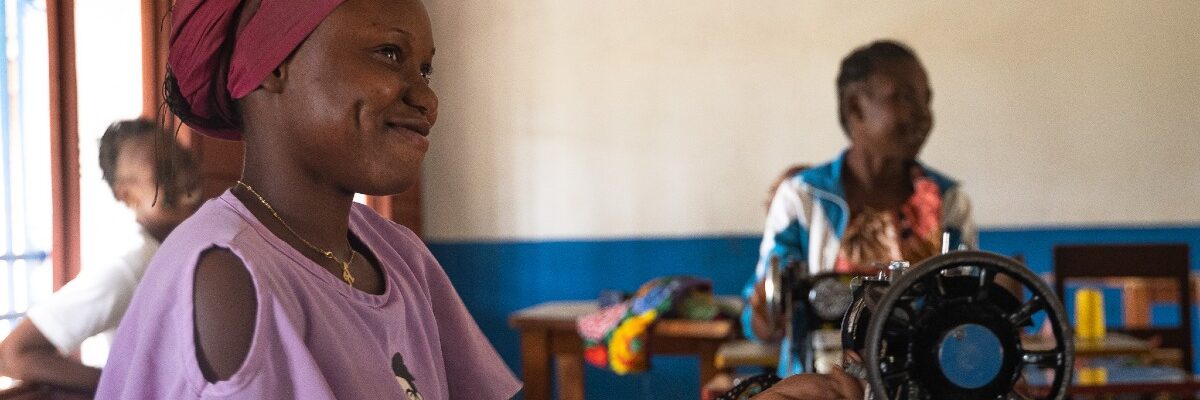 Vocational training courses in Bambari, Central African Republic (Jesuit Refugee Service). Economic inclusion helps refugees restore self‑reliance and professional identity, supporting their integration into the host community.