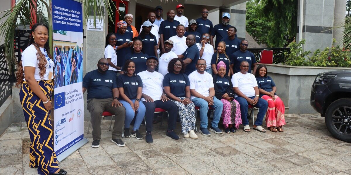 The team in Nigeria involved in the project “Enhancing Access to Safe, Inclusive and Integrated Quality Education Services for Crisis-Affected Children in Sokoto State, Northwest Nigeria” (Jesuit Refugee Service).